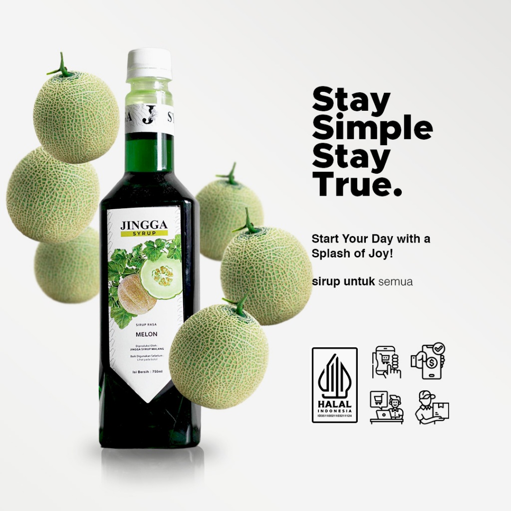

JINGGA Melon Syrup 750 ml - Sirup Melon Untuk Mocktail Cocktail Coffee Ice Tea
