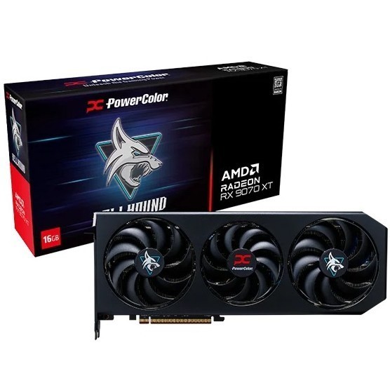 POWERCOLOR AMD Radeon RX 9070 XT / RX 9070XT HELLHOUND 16GB GDDR6
