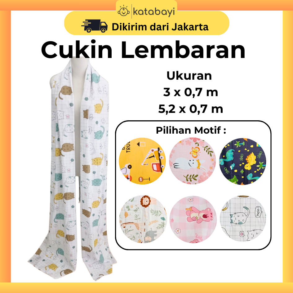 Cukin Gendongan Bayi Modern Gendongan Panjang Bayi 3 meter 5 meter Jarik