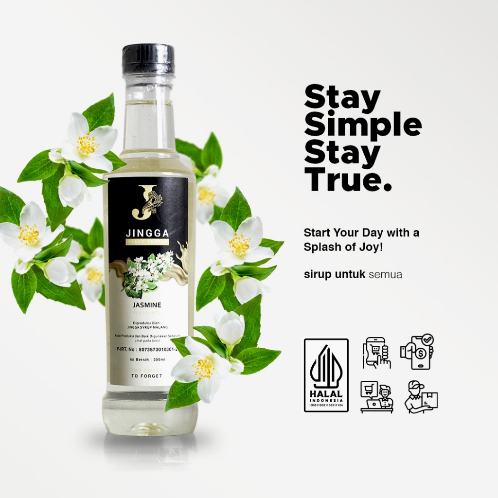 

Jingga Jasmine Syrup 350 ml - Sirup Jasmine Untuk Kopi