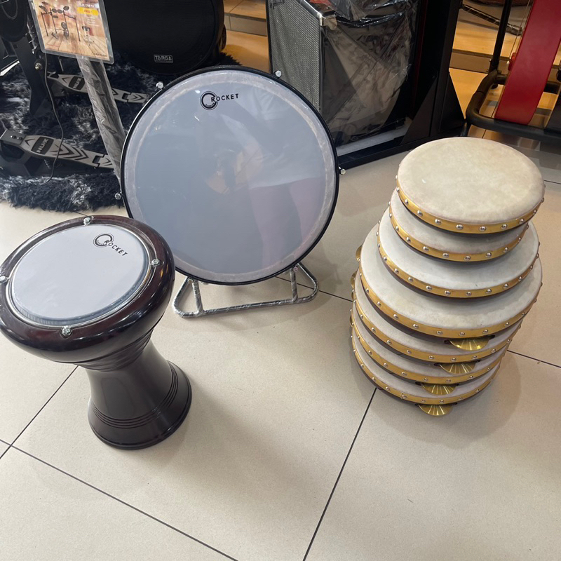HADROH 1 SET KAYU PREMIUM ISI 9 - ORIGINAL BASS DARBUKA REBANA
