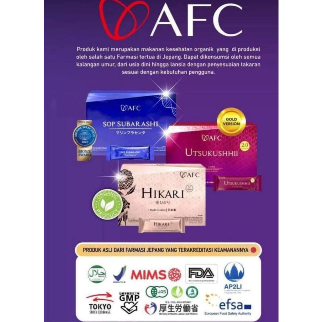 

Superfood AFC Nutrisi untuk Kesehatan UTSU SUBA HIKARI