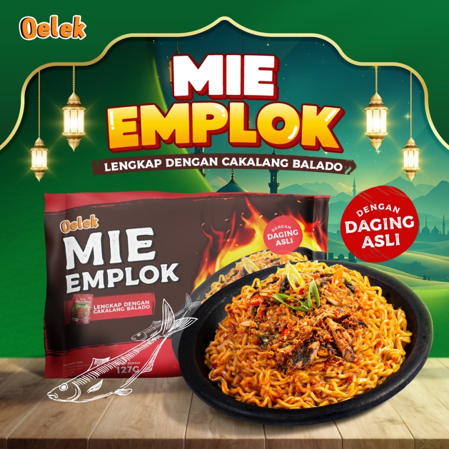 

Oelek Mie Emplok Goreng Lauk Cakalang / Pedas Spicy Instan