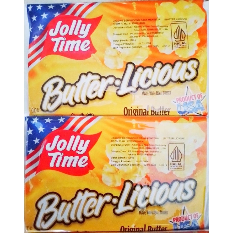 

JOLLY TIME POPCORN BUTTERLICIOUS POPCORN INSTAN CEMILAN POPCORN JOLLY TIME USA