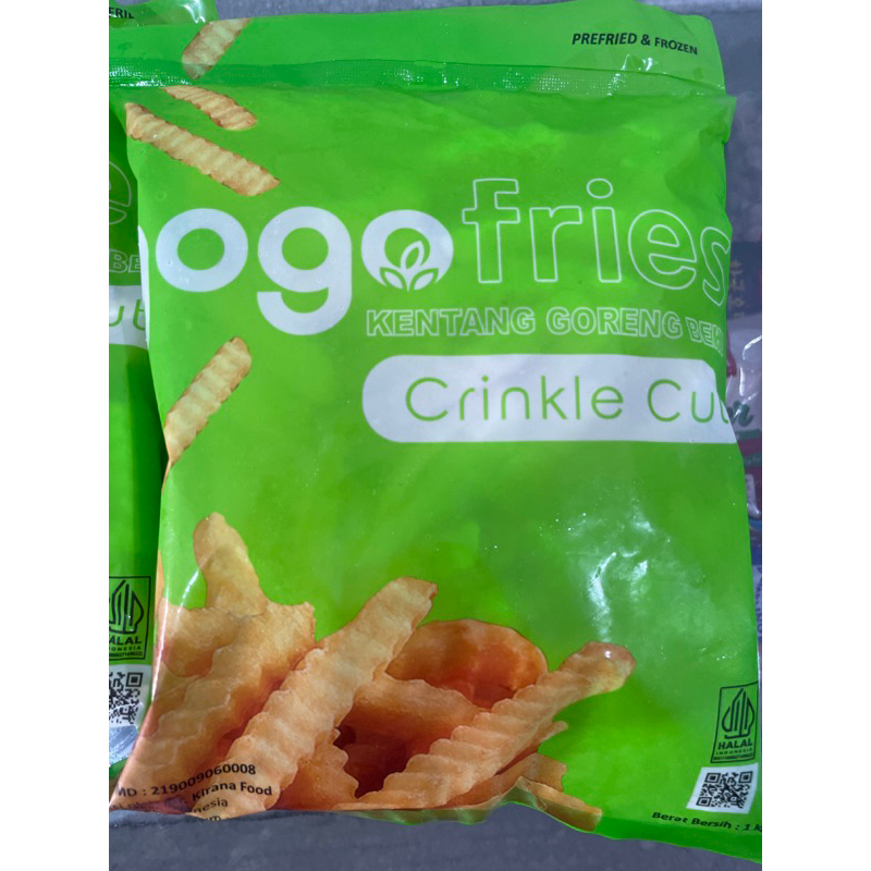 

Gogo Kentang Home Crinkle Cut Kentang Goreng Beku 1kg