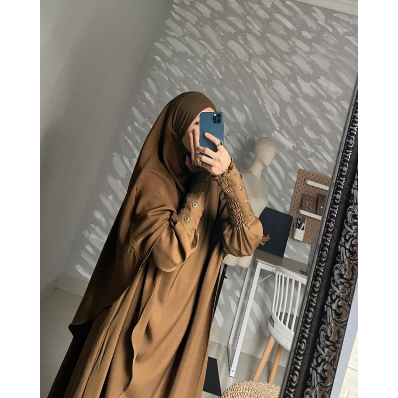 Safeea set gamis French Khimar| gamis syar'i