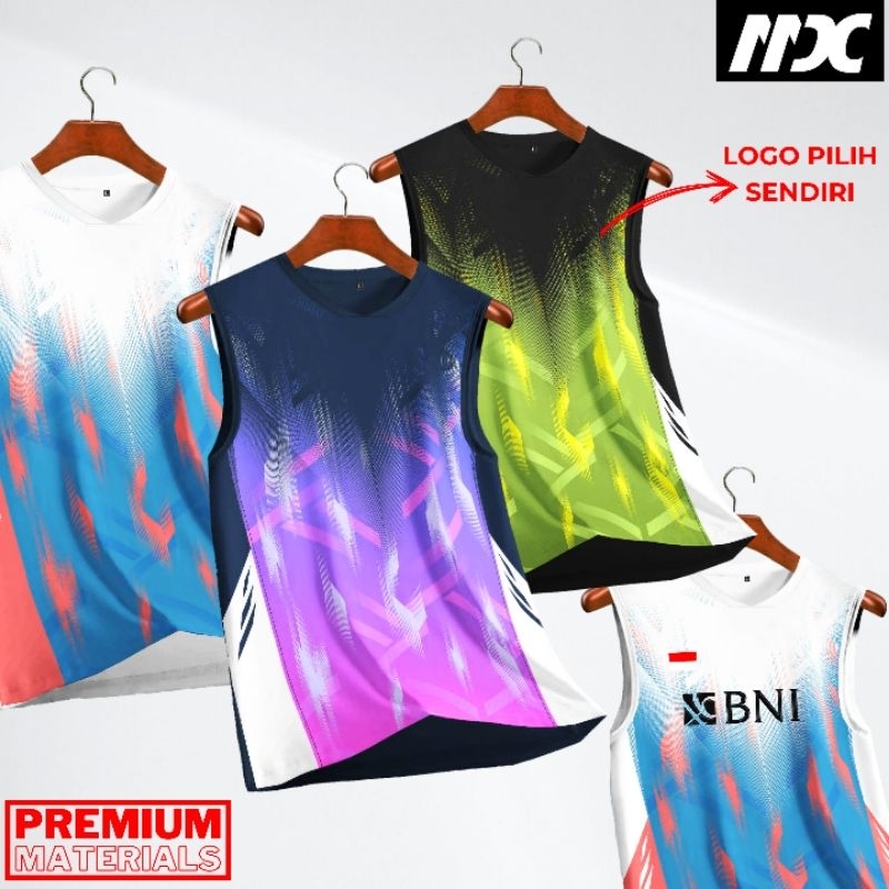 GAVIN | BAJU BADMINTON DEWASA SINGLET BADMINTON SINGLET BULUTANGKIS KAOS BULUTANGKIS PRINT