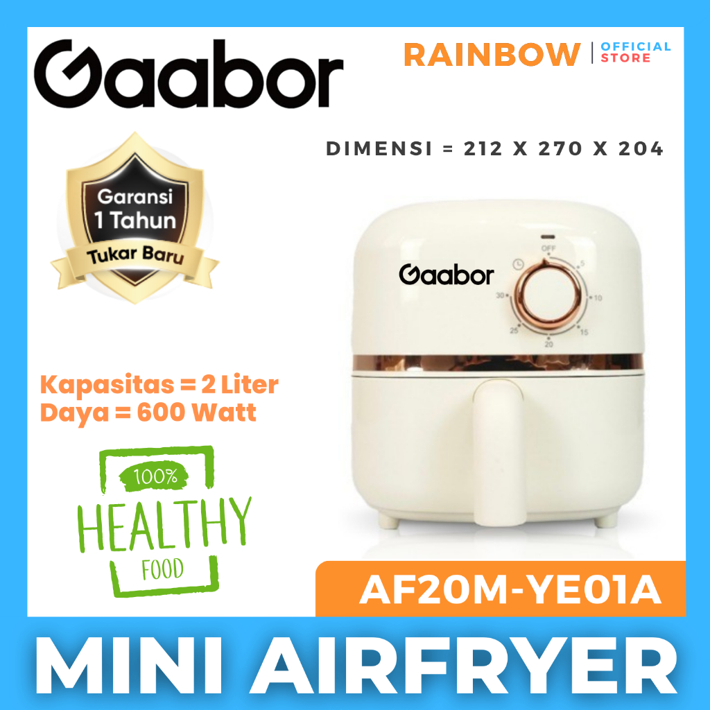 Gaabor Air Fryer AF20M-YE01A 2L