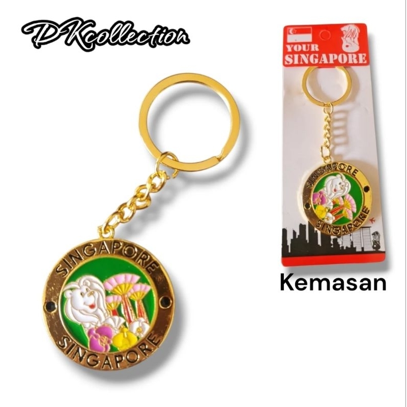 Gantungan kunci singapura gantungan kunci singapore keychain Souvenir Singapura Souvenir Singapore