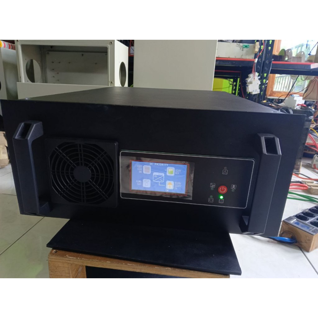Pelove_Night Inverter Hybrid Rackmount 6000W 48V Rackmount Rack Mount Lf Lengkap Lvd Lengkap Ats