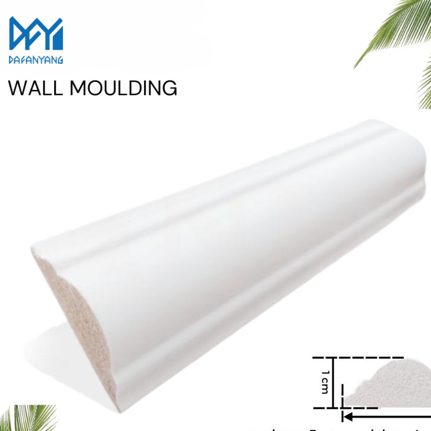 [50CM] List Plafon Wall Moulding PVC List Border Molding Anti Rayap Dan Anti Air Warna Putih