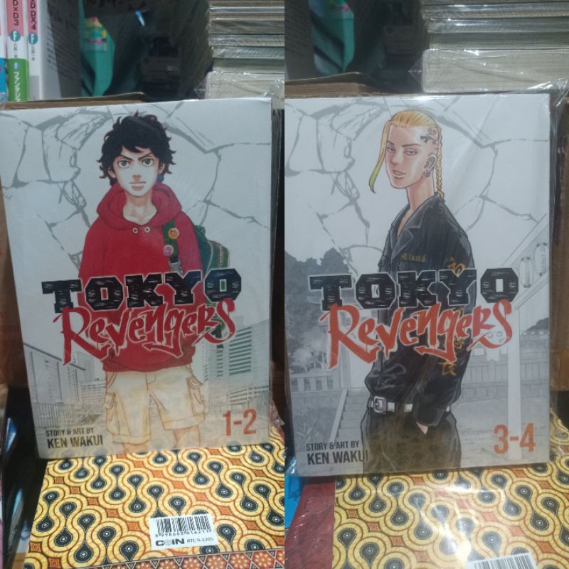 Komik manga impor Tokyo revengers 1-2,3-4 segel / komik manga impor Tokyo revengers vol 1-2,3-4 sege