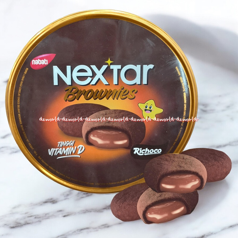 

Nabati Nextar Brownies 160gr Richoco Kemasan Kaleng Cokelat Coklat Bronis Brownis Siap Makan Nekstar Kemasan Kaleng