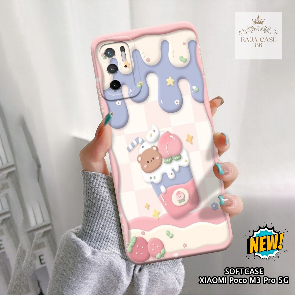 Softcase Xiaomi Poco M3 Pro 5G - Rajacase - Case Poco M3 Pro 5G - Motif Case Lucu - Case Xiaomi Poco