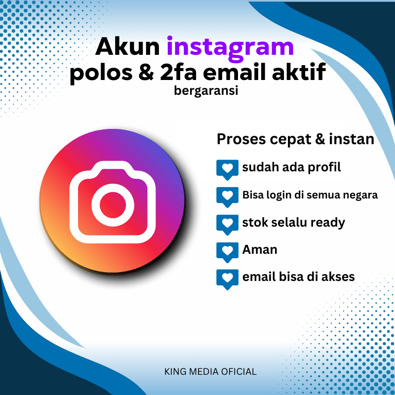Akun IG 2FA Include Email | akun IG | akun Instagram BERGARANSI
