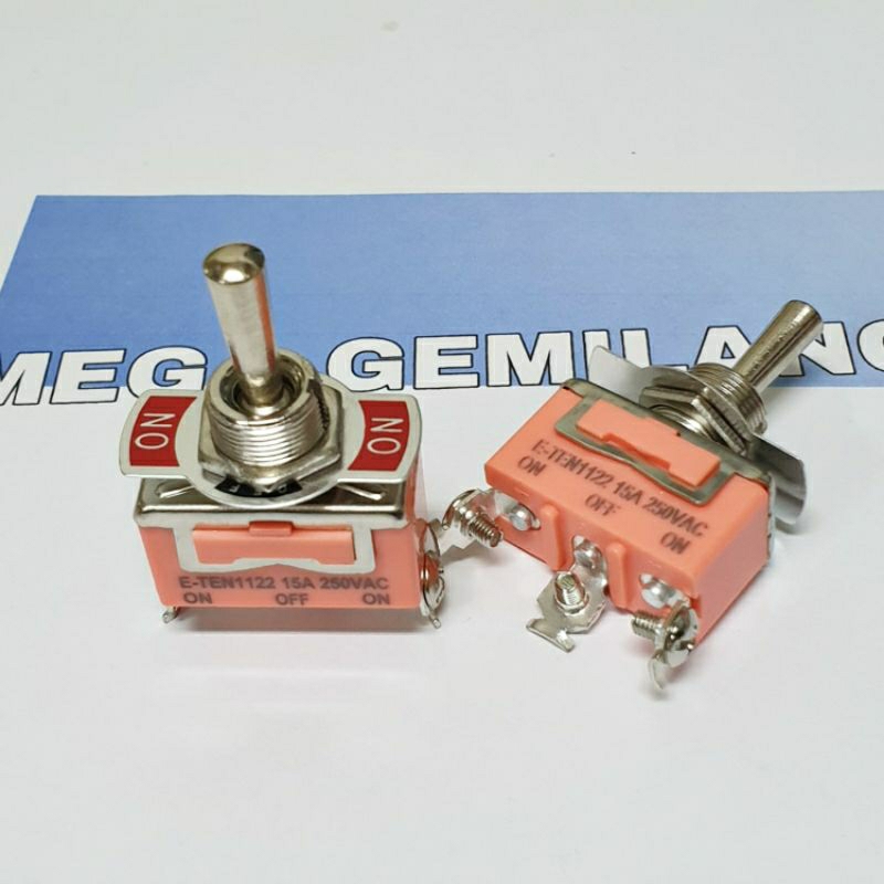 Saklar togel 3pin on off on | toggle switch 3 kaki