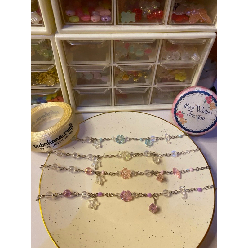 Gelang pandora rantai flower series