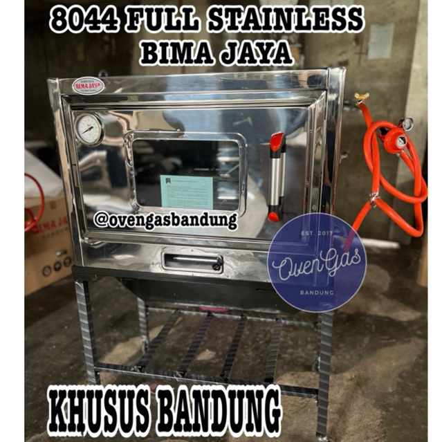 [ KHUSUS BANDUNG ] OVEN GAS BIMA JAYA Tipe 8044 FULL STAINLESS