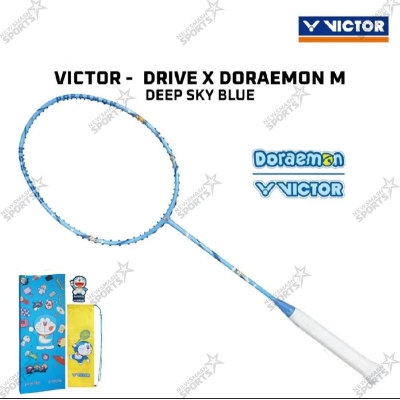 raket badminton victor drive x doraemon