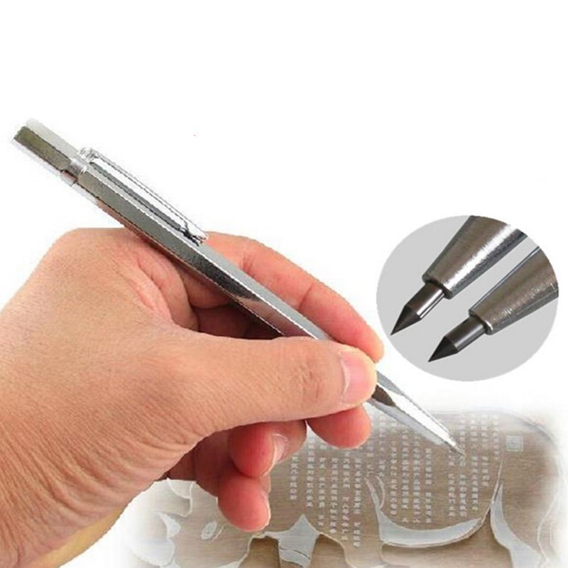 

PP Pena Ukir Metal Scriber Tungsten Carbide Tip Besi Aluminium Seni Kerajinan Tangan Tajam Kaca Kayu