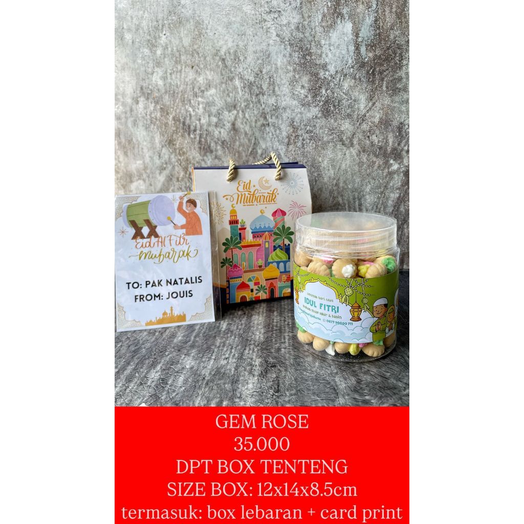 

Gemrose Cookies Box Tenteng Hampers Idul Fitri / Paket Lebaran - READY