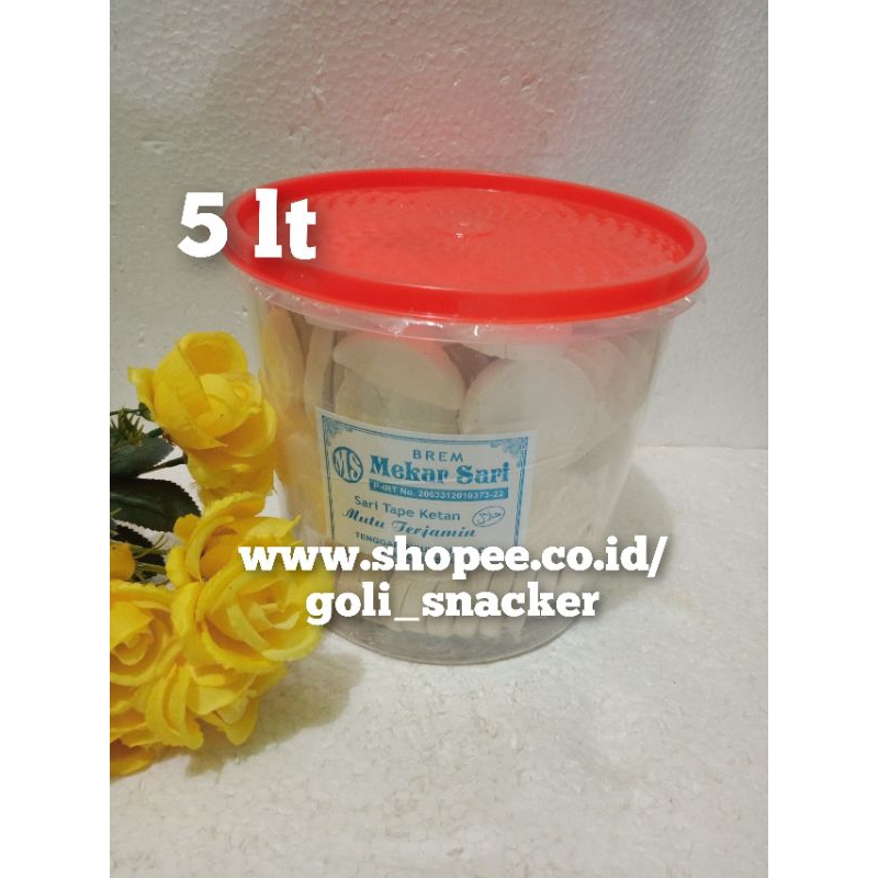 

Brem Koin Mekarsari Kemasan Toples 5 lt