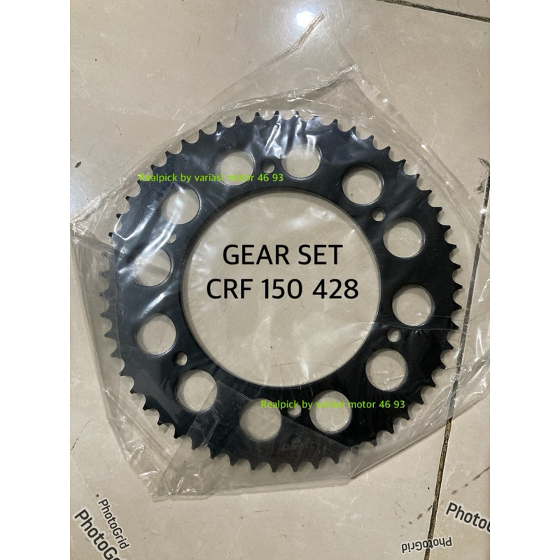 gear crf 150 / crf 150l 428-46 47 48 52 53 55 gear honda crf 150l