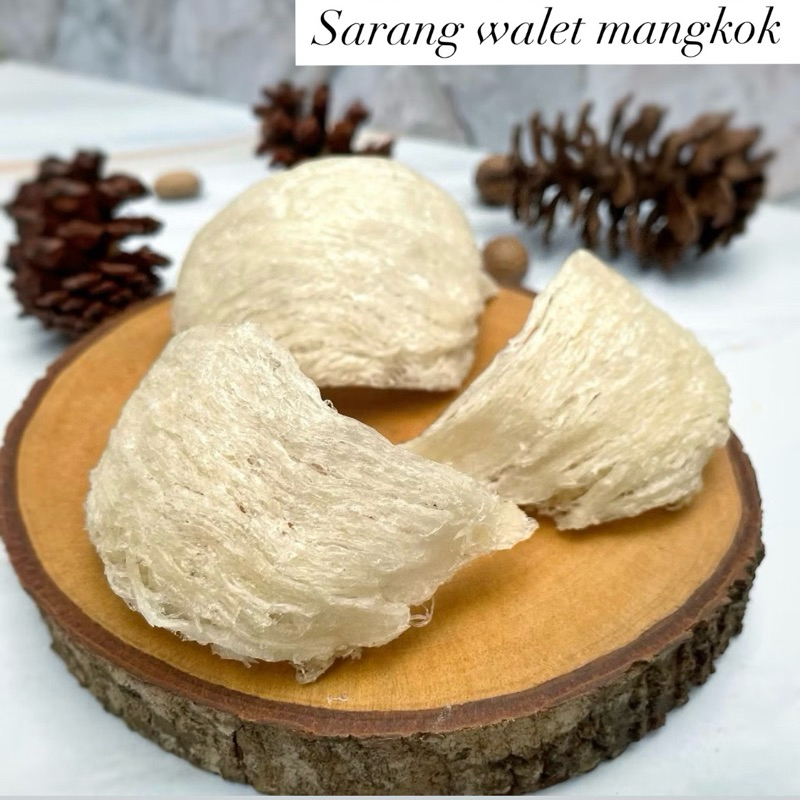 

50gram Sarang Burung Walet Bersih Mangkok Oval/燕窝 yenwo 100% Asli