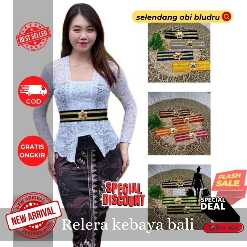obi bludru / ikat pinggang kebaya / selendang obi bludru / selendang kebaya