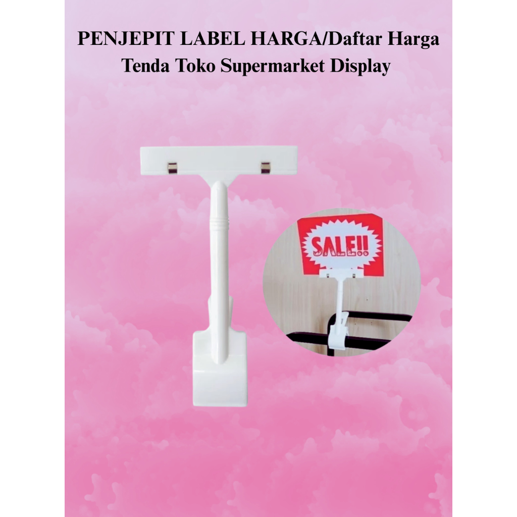 

PENJEPIT LABEL HARGA/Daftar Harga Tenda Toko Supermarket Display cuci gudang