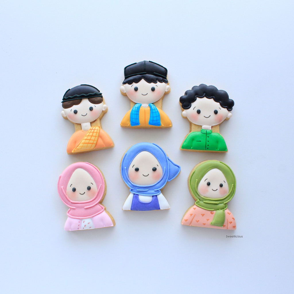 

Ramadhan Cookies | Eid Mubarak Cookies | Idul Fitri Cookies | Kukis Lebaran - Sugar Cookies / Kukis Hias / Decorated Cookies