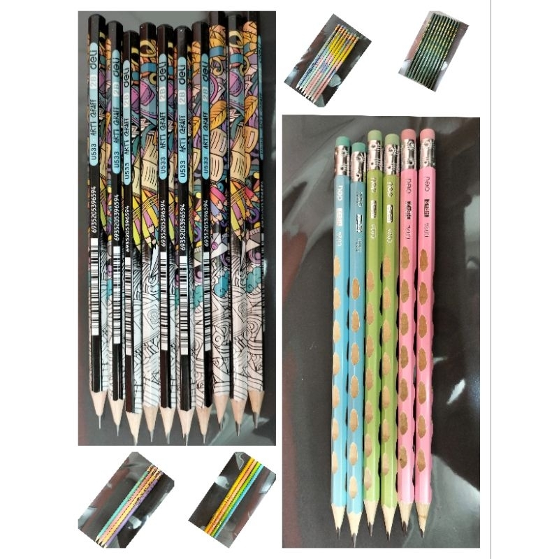 

Joyko Vtec Deli Pensil Kayu/Pensil Tulis/Pensil Gambar 2B HB HARGA SATUAN