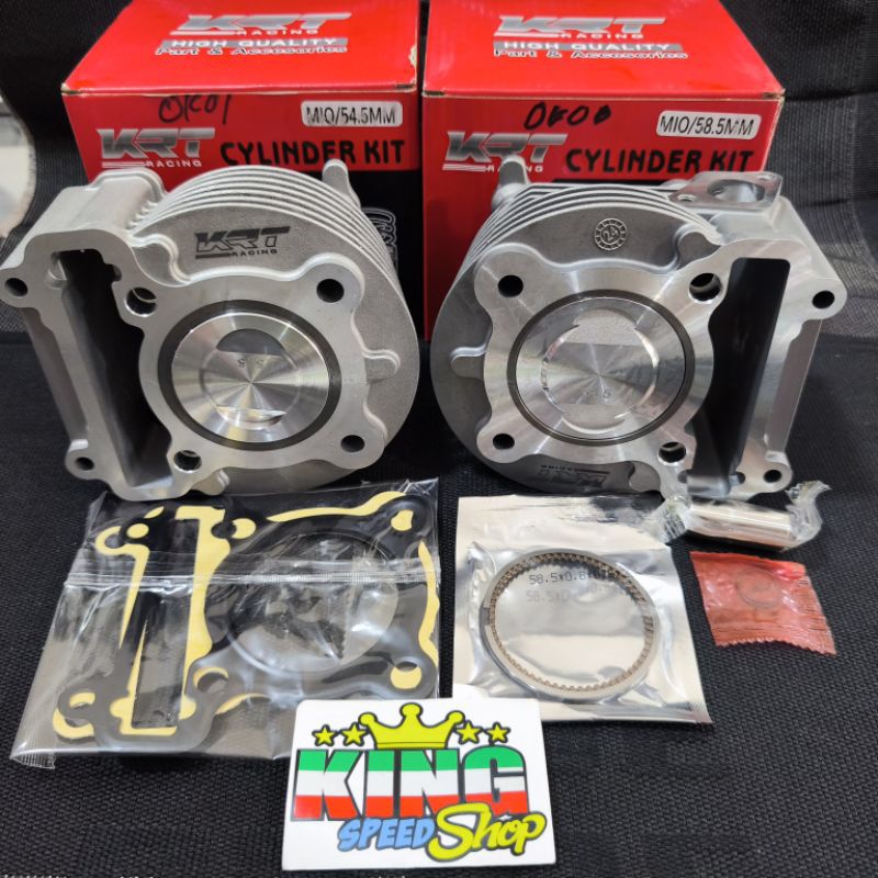 BLOK SEHER KRT BLOK SET BORE UP 54,5 mm & 58,5 mm BUAT YAMAHA MIO / FINO KARBU / NOUVO / MIO SOUL / 