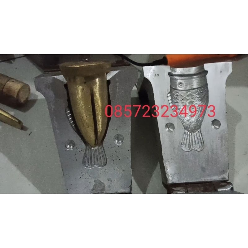 cetakan cone es krim ikan