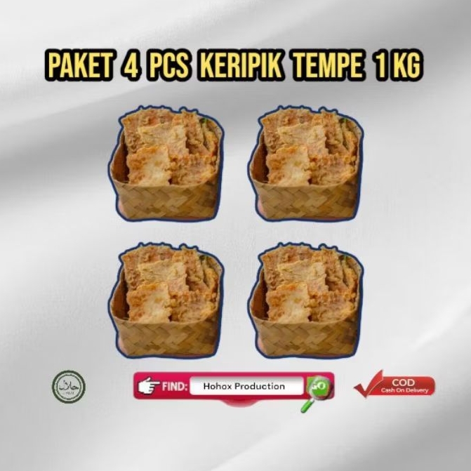 

TEMPE KERIPIK 1 KG RENYAH GURIH TERMURAH