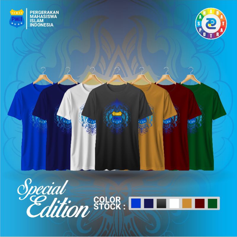 Kaos PMII mahasiswa Keren Cotton combed 30s