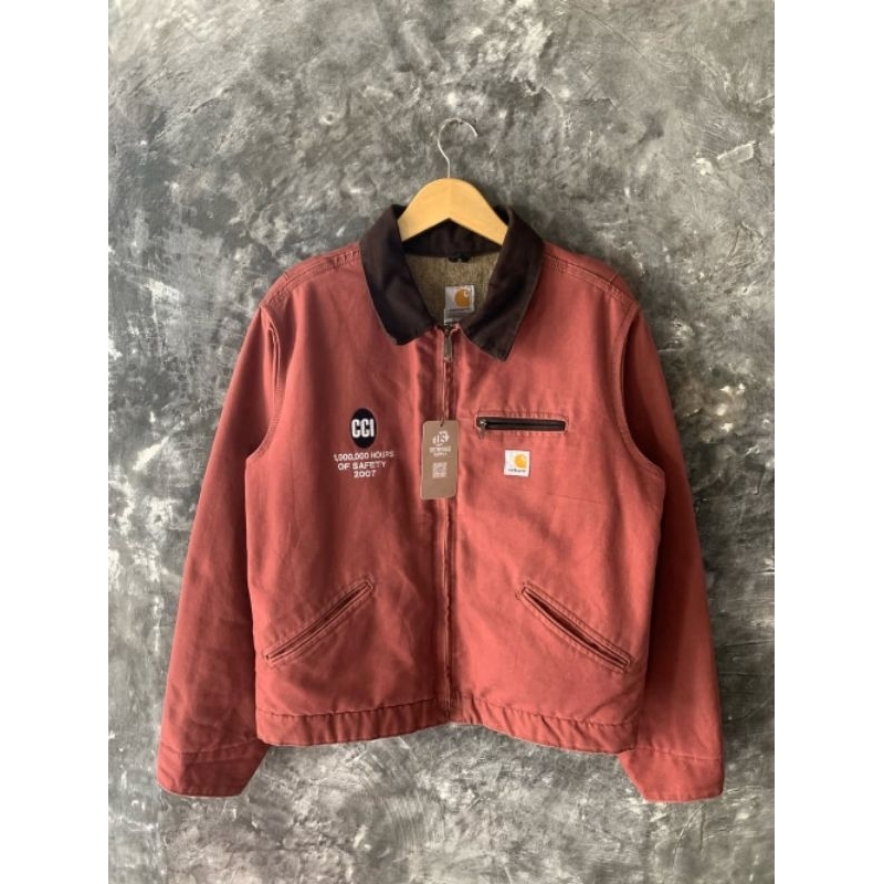 CARHARTT DETROIT JACKET WJ097 VRS SIZE ON TAG L