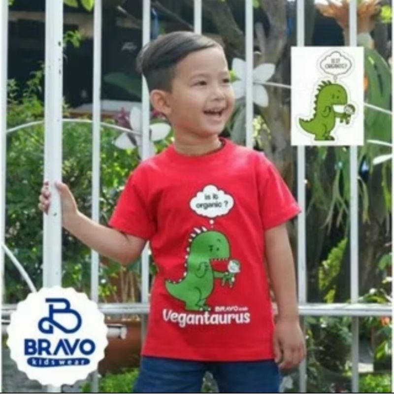 Kaos Anak Dino Brand Bravo kids wear
