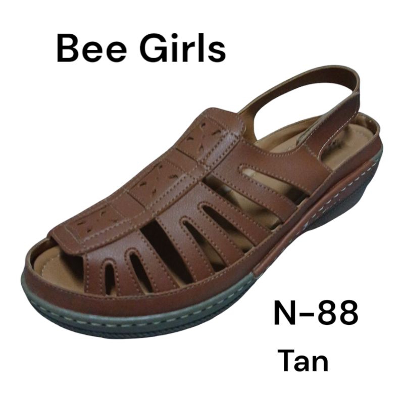 Sepatu Sandal Wedges Casual Wanita kekinian Original BEE GIRLS N-88