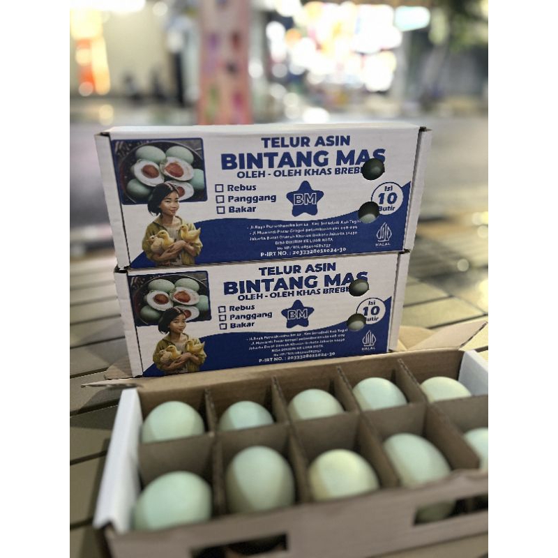 

Telur Asin Brebes isi 10 butir,sudah disortir dari telur bebek asin dengan pilihan terbaik