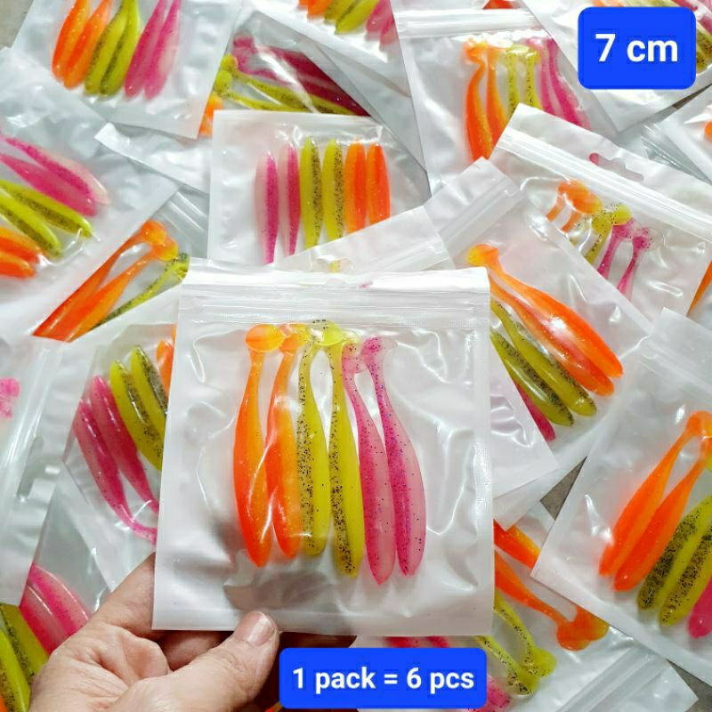 UMPAN IKAN SOFT LURE 7 CM, 6.5 CM, 5,5 CM GRATIS KAIL / SOFT LURE MURAH / SOFT LURE