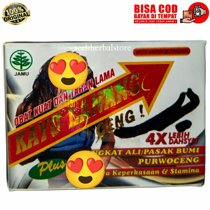 Kapsul Kayu lanang box 10 bungkus