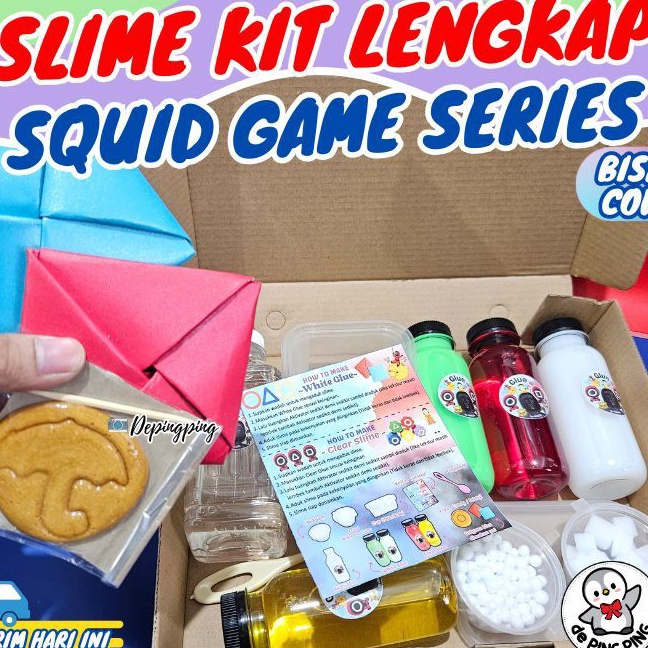 Slime Kit Squid Game Slime Kit Lengkap Squid GameSlime Kit Cowok  Cewek Slime Kit Anak