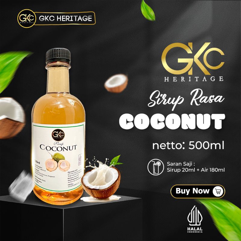 

Sirup Bali Rasa Kelapa GKC Heritage 500ml Halal - Coconut Syrup