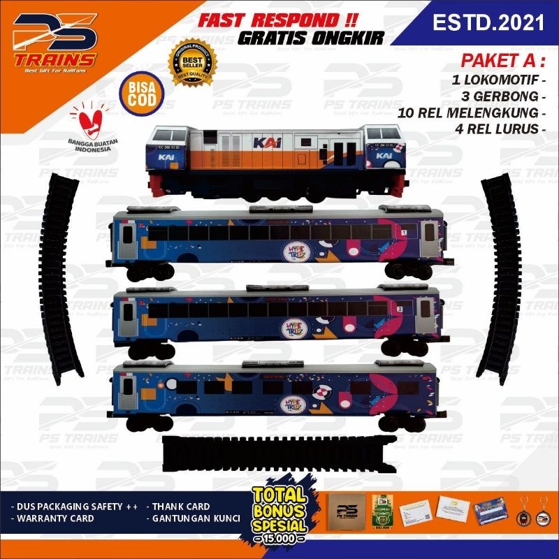 [ MESIN ] MAINAN KERETA API INDONESIA, CC206 HYPE TRIP