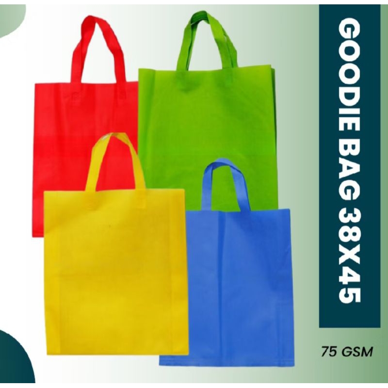 

TAS SPUNBOND HANDLE TALI 38 x 45 cm (Warna Hijau,Kuning & Biru Tua)