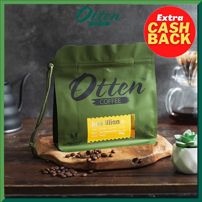 

Kopi Arabica Bali Ulian Natural Process 500g - Biji / Bubuk Single Origin Otten Coffee Roasted Beans