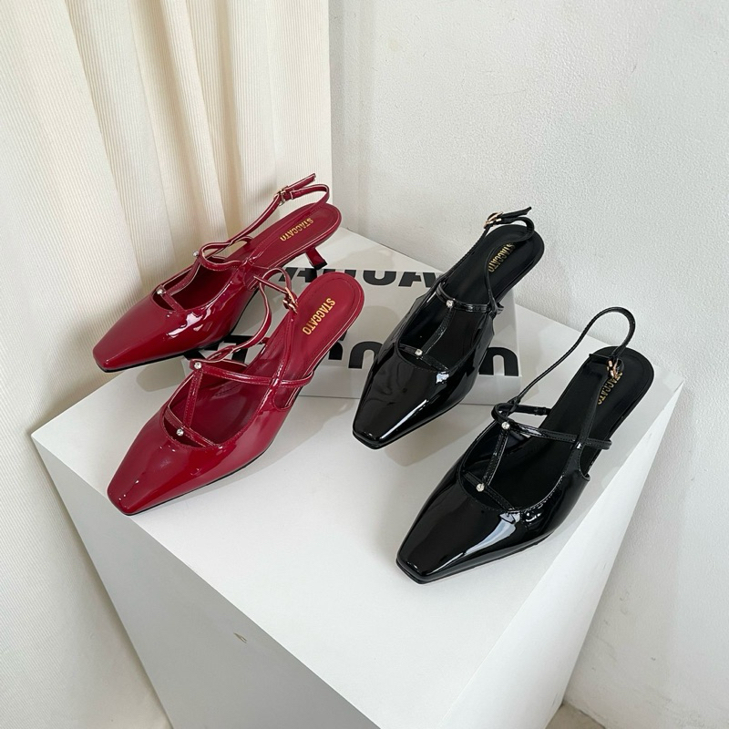 Pump heels 5cm slingback by STC high quality fashion shoes sepatu wanita hak tinggi tali belakang se