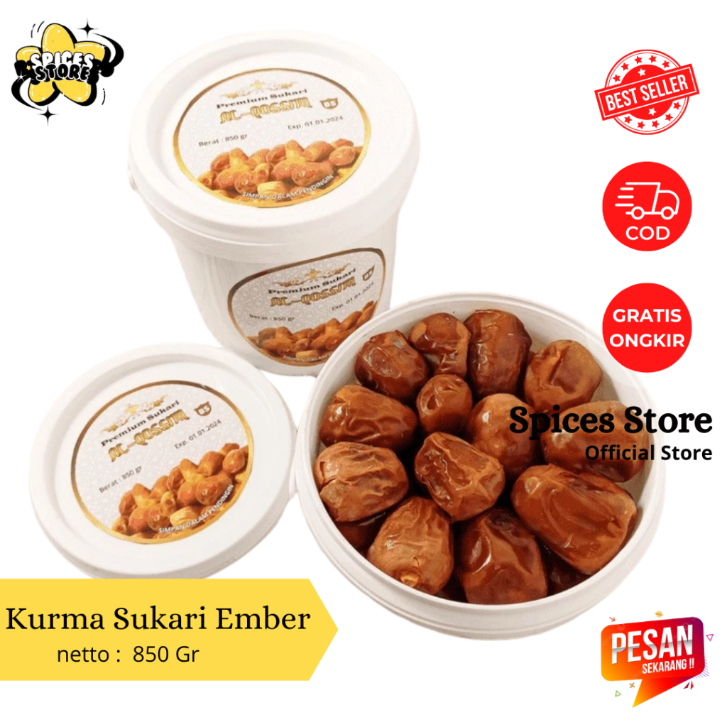 

Kurma Sukari 850 Ember Alqossim Ember Kurma Oleh2 Haji - Spices Store - Kurma Murah Daging Tebal