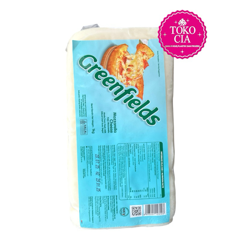 

Keju Mozarella Greenfields 1kg